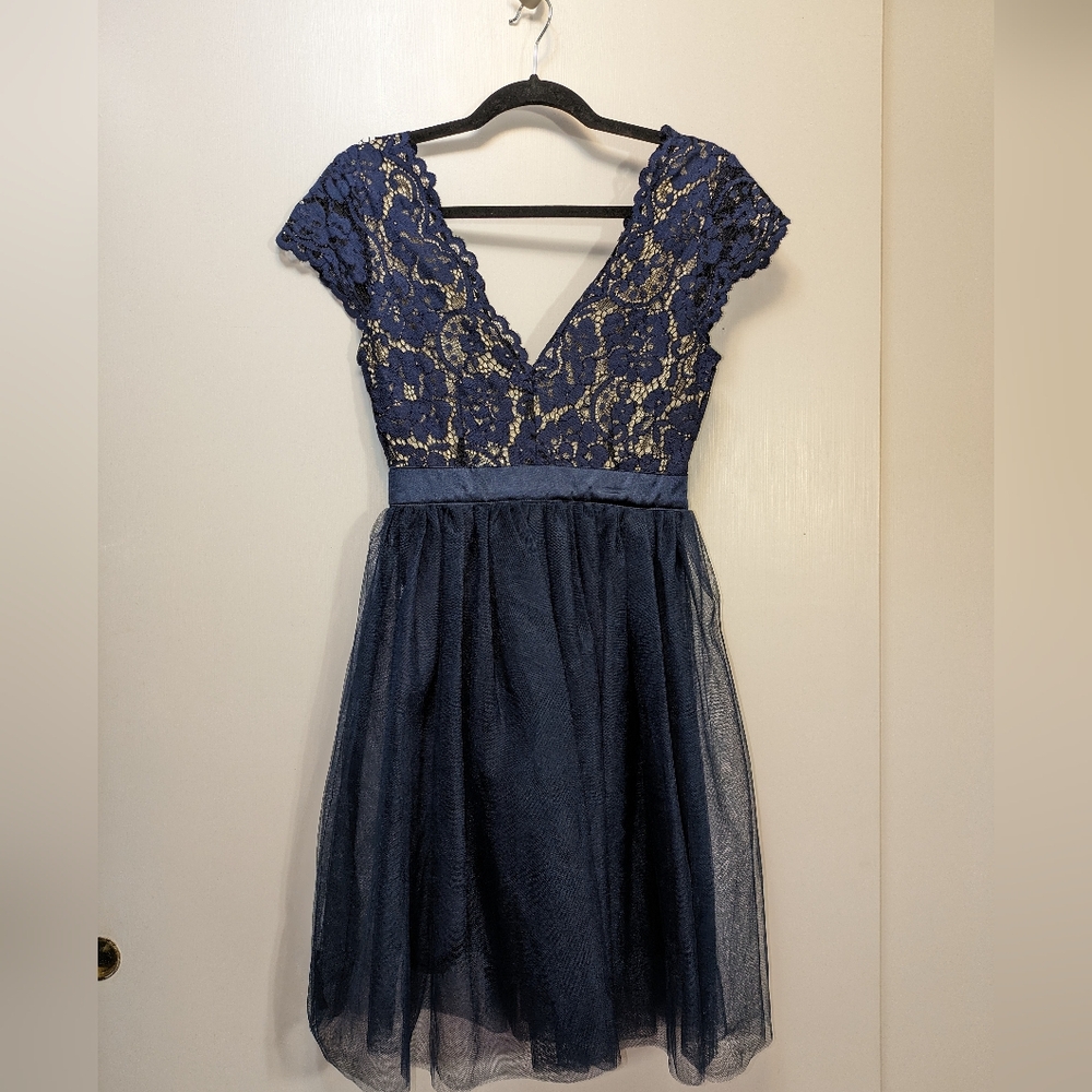 TFNC navy dress XS